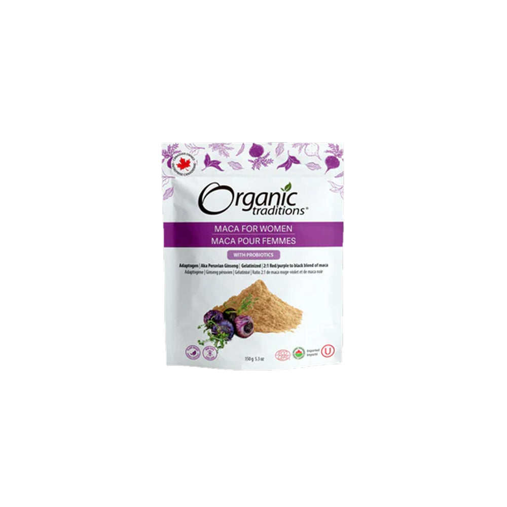 Organic Traditions Maca for Women with Probiotics – 150 g