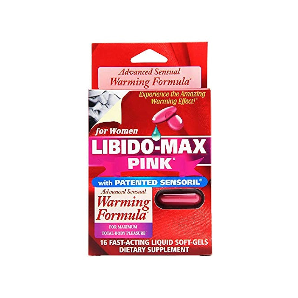 Applied Nutrition - Libido-Max Pink for Women, 16 Fast-Acting Liquid Soft-Gels