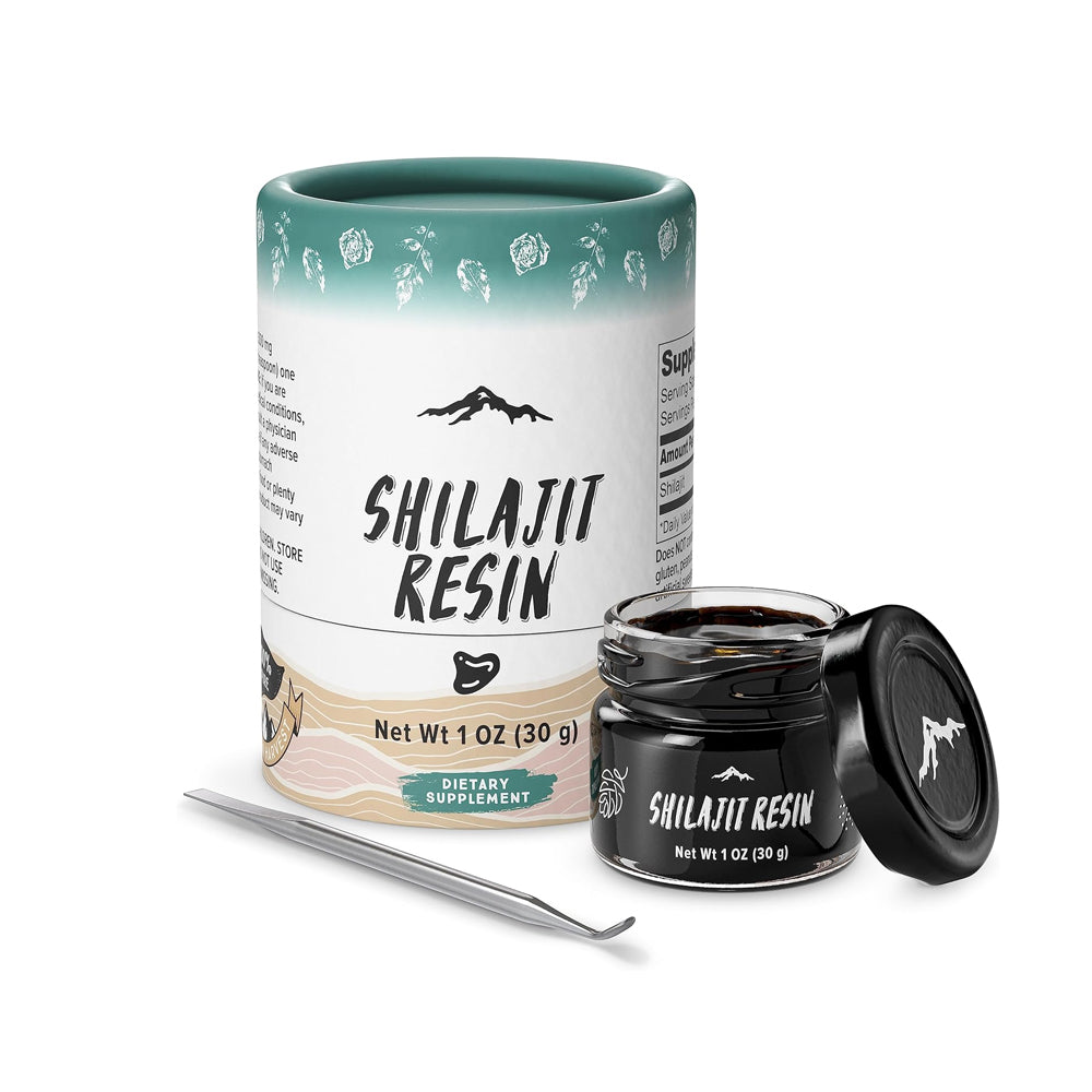 Pure Shilajit Resin with Spoon, 30g