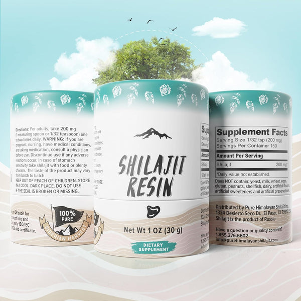 Pure Shilajit Resin with Spoon, 30g